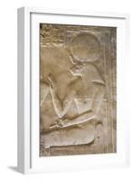 Bas-Relief of the Goddess Sekhmet, Temple of Seti I, Abydos, Egypt, North Africa, Africa-Richard Maschmeyer-Framed Photographic Print