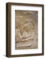 Bas-Relief of the Goddess Sekhmet, Temple of Seti I, Abydos, Egypt, North Africa, Africa-Richard Maschmeyer-Framed Photographic Print