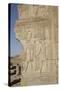 Bas-Relief of the Gods Sobek on Right and Horus on Left-Richard Maschmeyer-Stretched Canvas