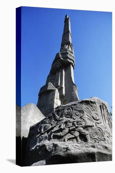 Bas-Relief of the Monument to the Martyrs of the Canton Commune, Martyrs' Cemetery, Canton-null-Stretched Canvas