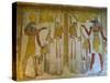 Bas-Relief Painted on the Walls of the Royal Tomb, Setnakht Tomb, Valley of the Kings, Thebes, UNES-Tuul-Stretched Canvas