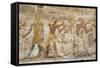 Bas-Relief, Pharaoh Seti I Between Images of God Amun, Temple of Seti I-Richard Maschmeyer-Framed Stretched Canvas