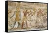 Bas-Relief, Pharaoh Seti I Between Images of God Amun, Temple of Seti I-Richard Maschmeyer-Framed Stretched Canvas