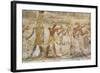 Bas-Relief, Pharaoh Seti I Between Images of God Amun, Temple of Seti I-Richard Maschmeyer-Framed Photographic Print