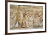 Bas-Relief, Pharaoh Seti I Between Images of God Amun, Temple of Seti I-Richard Maschmeyer-Framed Photographic Print