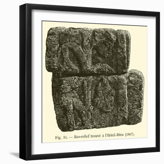 Bas-Relief Trouve a L'Hotel-Dieu, 1867-null-Framed Giclee Print