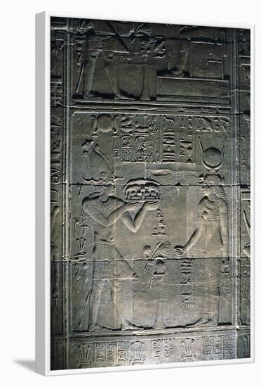 Bas-Reliefs Inside Temple of Isis at Philae-null-Framed Photographic Print