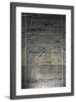 Bas-Reliefs Inside Temple of Isis at Philae-null-Framed Photographic Print