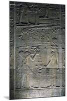 Bas-Reliefs Inside Temple of Isis at Philae-null-Mounted Photographic Print