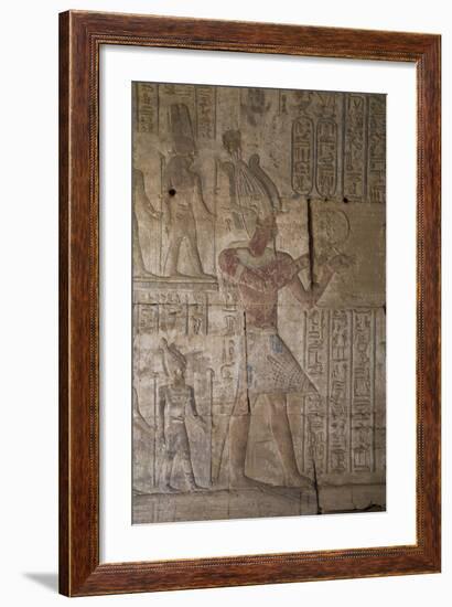 Bas-Reliefs Inside the Temple of Opet, Karnak Temple, Luxor, Thebes, Egypt, North Africa, Africa-Richard Maschmeyer-Framed Photographic Print