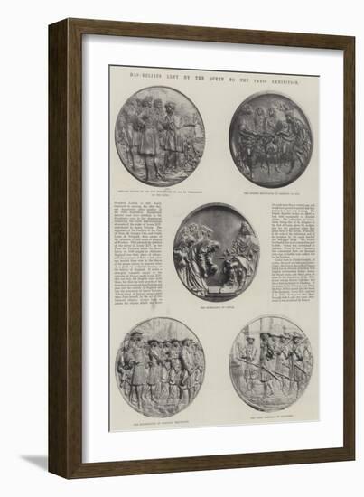 Bas-Reliefs Lent by the Queen to the Paris Exhibition-null-Framed Giclee Print