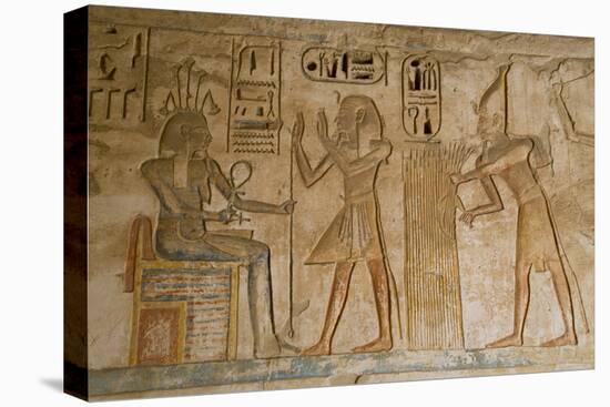 Bas-Reliefs, Medinet Habu (Mortuary Temple of Ramses Iii), West Bank-Richard Maschmeyer-Stretched Canvas