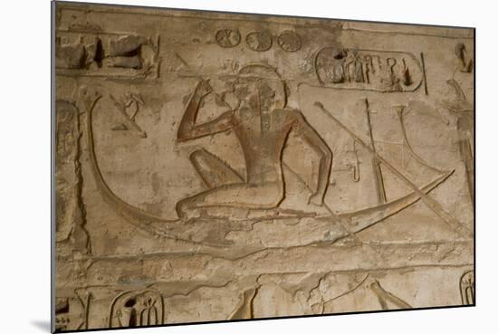 Bas-Reliefs, Medinet Habu (Mortuary Temple of Ramses Iii), West Bank-Richard Maschmeyer-Mounted Photographic Print