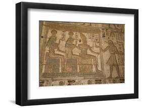 Bas-Reliefs, Medinet Habu (Mortuary Temple of Ramses Iii), West Bank-Richard Maschmeyer-Framed Premium Photographic Print