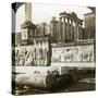 Bas Reliefs of Trajan and Column of Phocas in the Forum, Rome, Italy-Underwood & Underwood-Stretched Canvas