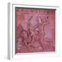 Bas-Reliefs on the Walls of Wat Ratchathammaram, Koh Samui, Thailand-Jon Arnold-Framed Photographic Print