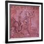 Bas-Reliefs on the Walls of Wat Ratchathammaram, Koh Samui, Thailand-Jon Arnold-Framed Photographic Print