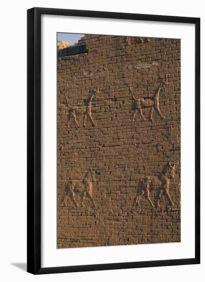 Bas-Reliefs on Walls of Babylon, Iraq-null-Framed Giclee Print