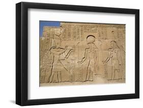 Bas-Reliefs on Walls, Temple of Haroeris and Sobek, Kom Ombo, Egypt, North Africa, Africa-Richard Maschmeyer-Framed Photographic Print