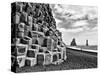 Basalt Columns and Sea Stacks, Reynisfjara, Iceland-Nadia Isakova-Stretched Canvas