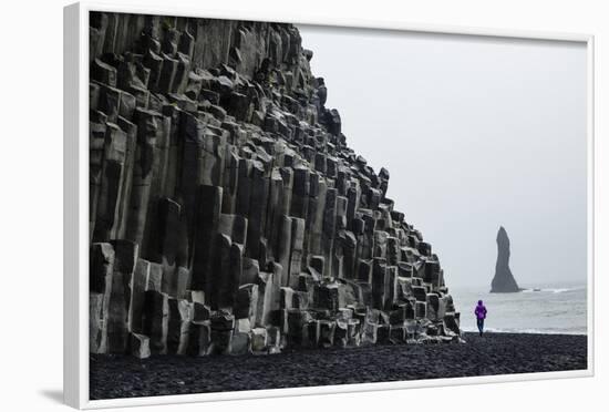 Basalt Columns at the Beach, Vik I Myrdal, Iceland, Polar Regions-Yadid Levy-Framed Photographic Print