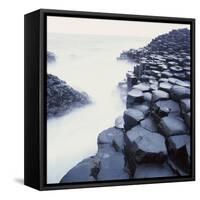 Basalt Columns on Coast-Micha Pawlitzki-Framed Stretched Canvas