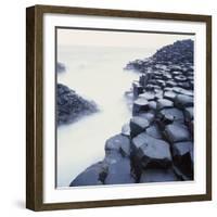 Basalt Columns on Coast-Micha Pawlitzki-Framed Photographic Print