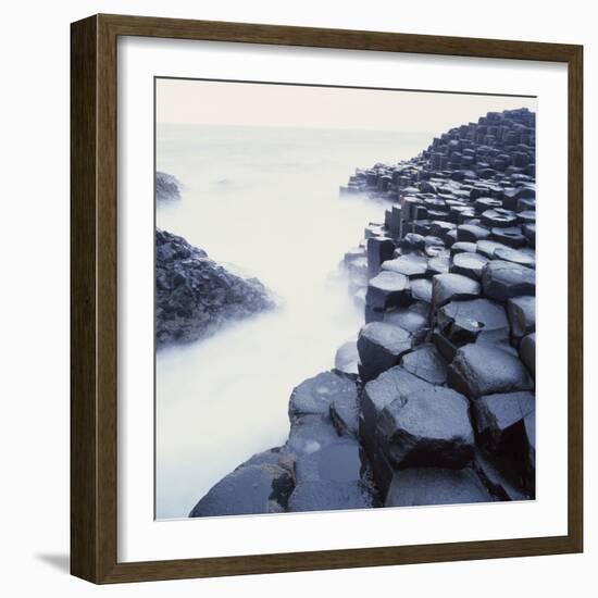 Basalt Columns on Coast-Micha Pawlitzki-Framed Photographic Print