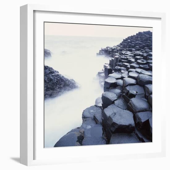 Basalt Columns on Coast-Micha Pawlitzki-Framed Photographic Print