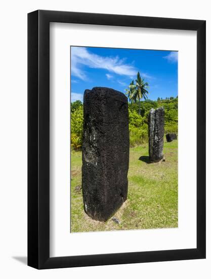 Basalt Monoliths known as Badrulchau, Island of Babeldoab, Palau, Central Pacific, Pacific-Michael Runkel-Framed Photographic Print