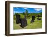 Basalt Monoliths known as Badrulchau, Island of Babeldoab, Palau, Central Pacific, Pacific-Michael Runkel-Framed Photographic Print