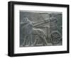 Basalt Relief Depicting the Royal Chariot, Artefact from Tiglatpileser III's Palace-null-Framed Giclee Print