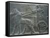 Basalt Relief Depicting the Royal Chariot, Artefact from Tiglatpileser III's Palace-null-Framed Stretched Canvas