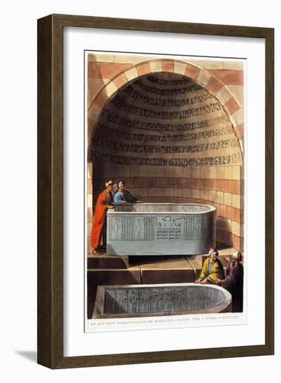 Basalt Sarcophagus Called the Lovers Fountain, 1804-Luigi Mayer-Framed Giclee Print