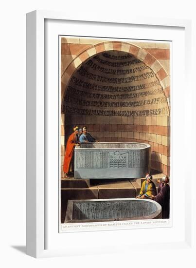 Basalt Sarcophagus Called the Lovers Fountain, 1804-Luigi Mayer-Framed Giclee Print