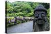 Basalt Statue in Seogwipo, Jejudo Island, South Korea-Michael Runkel-Stretched Canvas