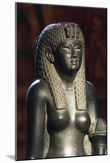 Basalt Statue of Of Cleopatra VII Horn of Plenty-null-Mounted Giclee Print