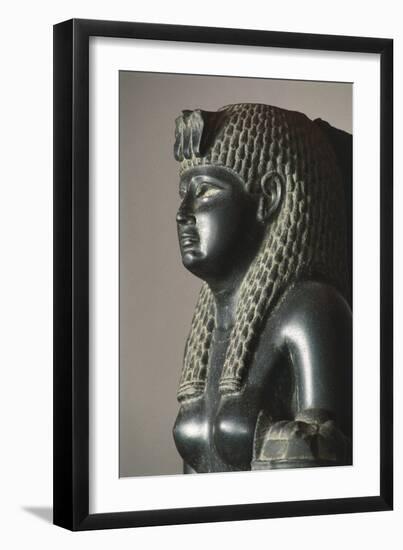 Basalt Statue of Of Cleopatra VII Horn of Plenty-null-Framed Giclee Print