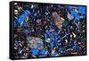 Basalt, Thin Section, Polarised LM-PASIEKA-Framed Stretched Canvas