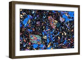 Basalt, Thin Section, Polarised LM-PASIEKA-Framed Photographic Print