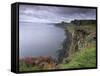 Basaltic Cliffs Dominating Raasay Sound, Trotternish, Isle of Skye, Inner Hebrides, Scotland-Patrick Dieudonne-Framed Stretched Canvas