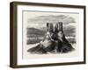 Basaltic Pinnacles on the Columbia River, USA, 1870s-null-Framed Giclee Print