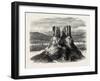 Basaltic Pinnacles on the Columbia River, USA, 1870s-null-Framed Giclee Print