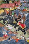 Akbar Visits the Shrine of Khwajah Mu'In Ad-Din Chishti at Ajmer, Ca 1590-Basawan-Stretched Canvas