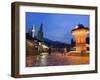 Bascarsija, Old Turkish Quarter and Sebilj Fountain-Christian Kober-Framed Photographic Print