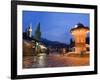 Bascarsija, Old Turkish Quarter and Sebilj Fountain-Christian Kober-Framed Photographic Print