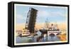 Bascule Bridge, Corpus Christi, Texas-null-Framed Stretched Canvas