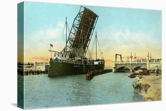 Bascule Bridge, Corpus Christi, Texas-null-Stretched Canvas