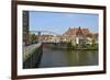 Bascule Bridge (Draw Bridge) and Houses in the Port of Enkhuizen, North Holland, Netherlands-Peter Richardson-Framed Photographic Print