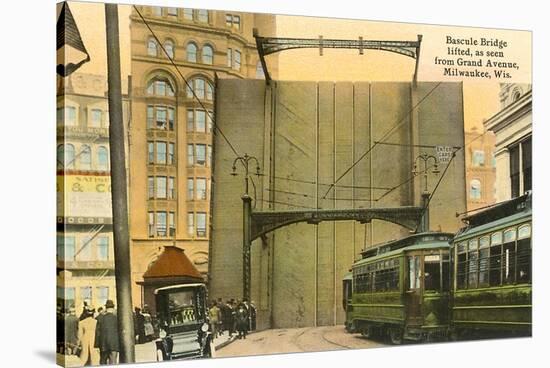 Bascule Bridge, Grand Avenue, Milwaukee, Wisconsin-null-Stretched Canvas